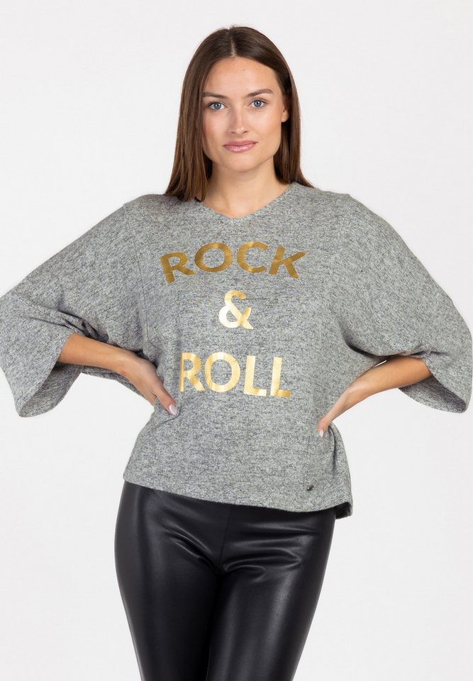 Key Largo Rundhalspullover WKN ROCK round (1-tlg) von Key Largo