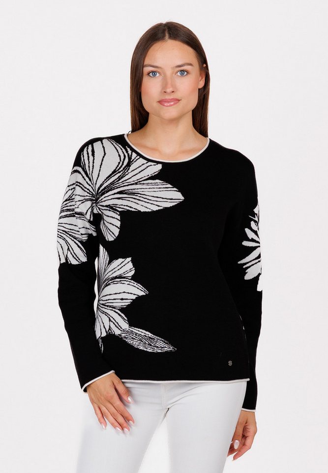 Key Largo Rundhalspullover WKN SCARLET round (1-tlg) von Key Largo