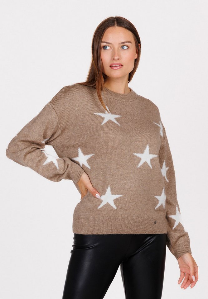 Key Largo Rundhalspullover WKN TWINKLE round (1-tlg) von Key Largo
