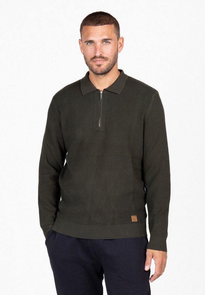 Key Largo Stehkragenpullover MST KLANFIELD polo zip von Key Largo