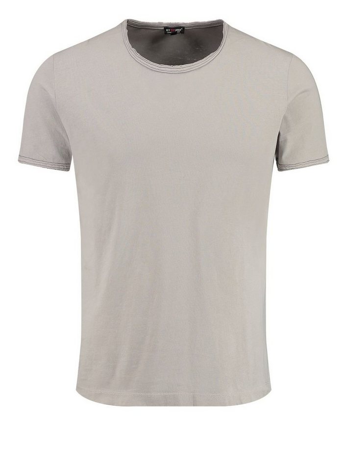 Key Largo T-Shirt Freeze vintage Look uni Basic MT00500 Rundhalsauschnitt unifarben kurzarm slim fit von Key Largo
