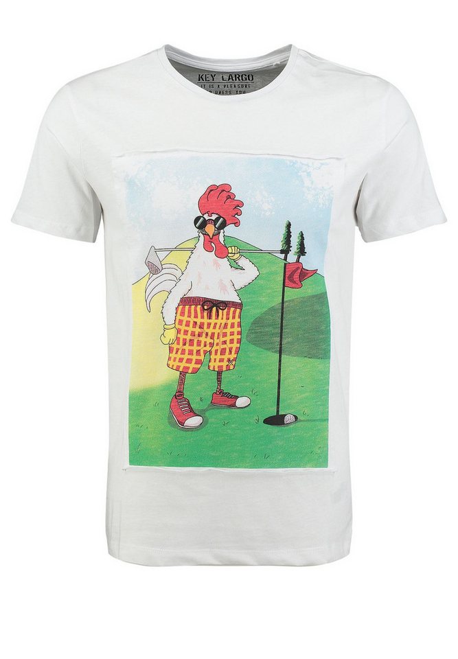 Key Largo T-Shirt T-Shirt Printshirt vintage Sports Look Golfing Tennis Surfing Chicken Rundhals-Auschnitt bedruckt kurzarm regular fit Key Largo T-Shirt T-Shirt Printshirt vintage Sports Look Golfing Tennis Surfing Chicken Rundhals-Auschnitt bedruckt kurzarm regular fit von Key Largo