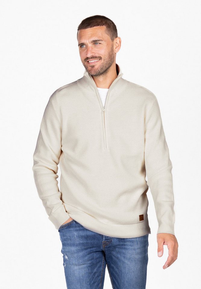 Key Largo Stehkragenpullover MST KLTOTTENHAM troyer-zip von Key Largo