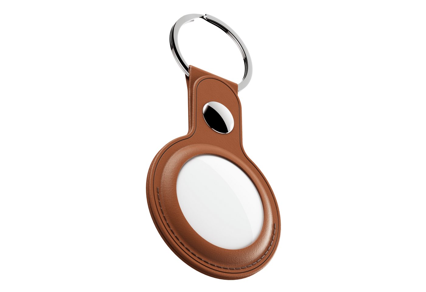 KeyBudz Schlüsselanhänger AirTag Schlüsselanhänger aus Leder von KeyBudz