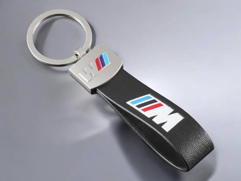 Bmw M Leder Schlüsselanhänger Mit Bmw Logo in Schwarz Bmw M Leder Schlüsselanhänger Mit Bmw Logo in Schwarz von KeyCraftDE