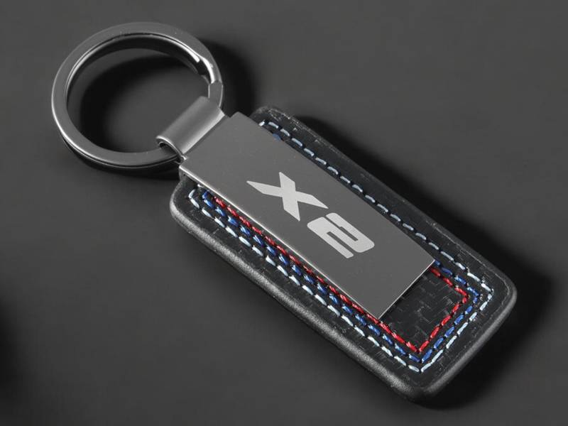 Bmw X2 Schlüsselanhänger in Schwarz Mit Bmw Schriftzug von KeyCraftDE