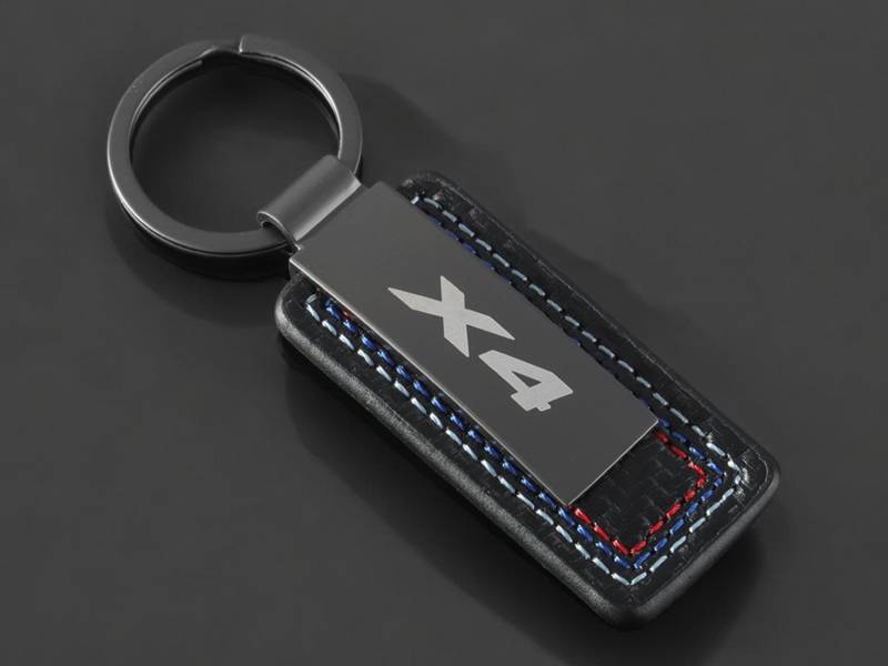 Bmw X4 Schlüsselanhänger in Schwarz Mit Bmw Schriftzug von KeyCraftDE