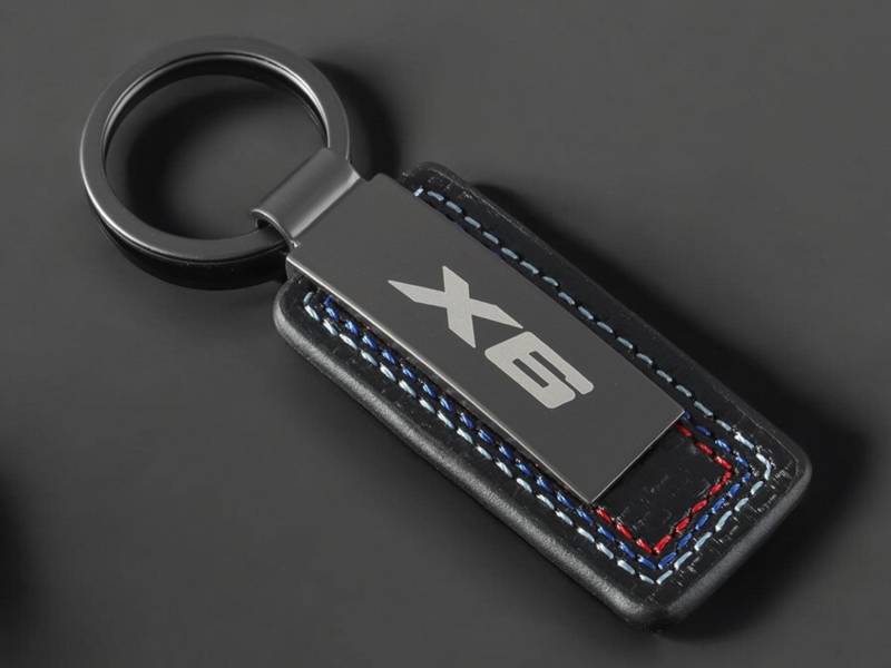 Bmw X6 Schlüsselanhänger in Schwarz Mit Bmw Schriftzug von KeyCraftDE