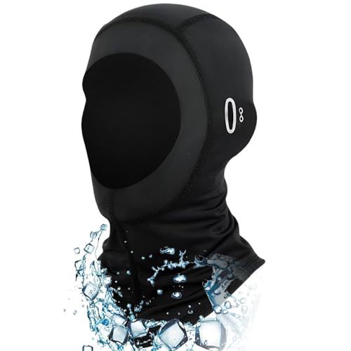 Sommer Sturmhaube für Herren und Damen, Sturmhaube Motorrad Schwarz Seide Kühlung Sturmmaske Atmungsaktiv Balaclava mit Brillenlöchern für Outdoorsports Radfahren Fahrrad Motorrad Helm Innenfutter von KeyQueen