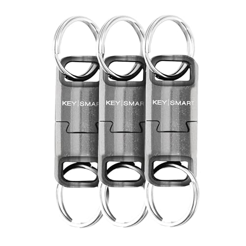 KeySmart MagConnect Pro Magnetic Key Holder for Purse, Key Chains for Car Keys - Detachable Key Ring Quick Release Keychain for Men - Mens Key Chain Rings Heavy Duty Key Ring - Titanium EDC (3-Pack) von KeySmart