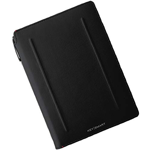 KeySmart Organizer – Leder-Organizer mit RFID-Schutz für Notebook, Kreditkarten, Visitenkarten und dünne Tasche von KeySmart