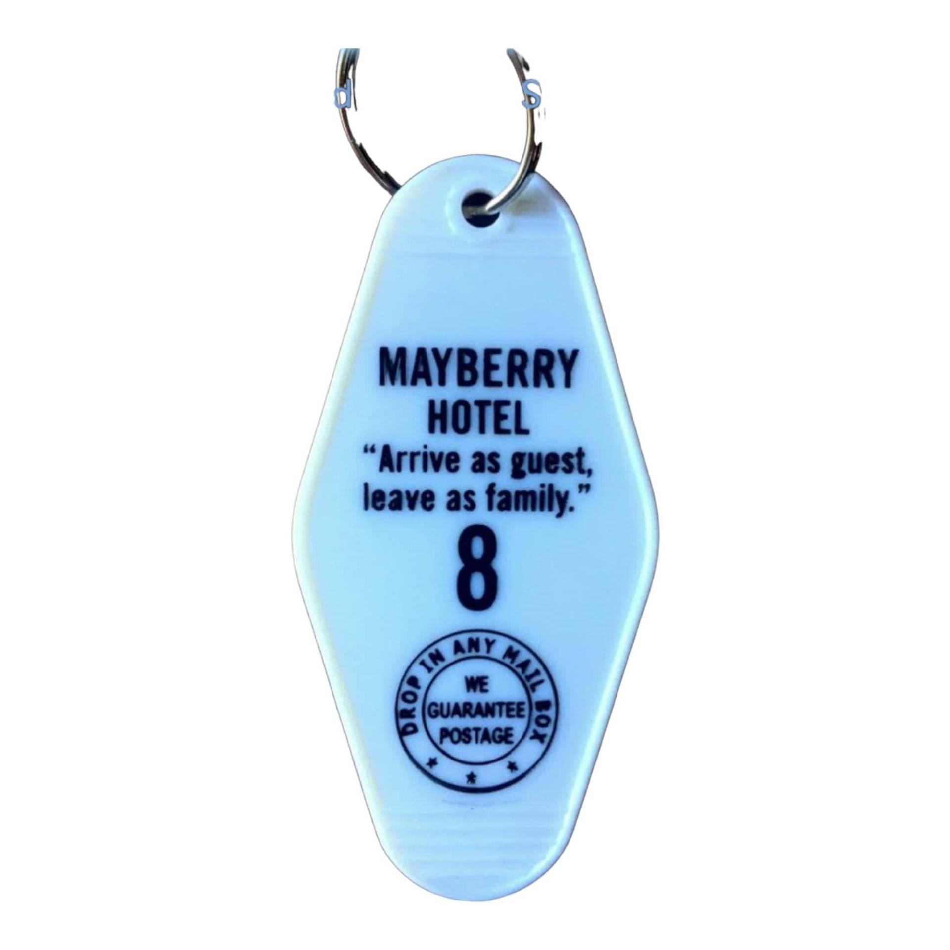 Der Andy Griffith Inspirierte Mayberry Hotel Schlüsselanhänger von KeyTagsRUSdotcom
