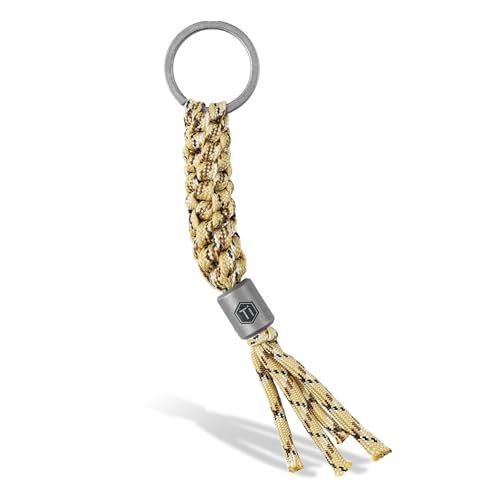 KeyUnity KC02 Regenschirm Schnur Schlüsselanhänger, Titanium Umbrella Cord Bead For Multi-Purpose Tools, Schlüsselband Karabiner, For Flashlight Key Ring, Wüstentarnung KeyUnity KC02 Regenschirm Schnur Schlüsselanhänger, Titanium Umbrella Cord Bead For Multi-Purpose Tools, Schlüsselband Karabiner, For Flashlight Key Ring, Wüstentarnung von KeyUnity