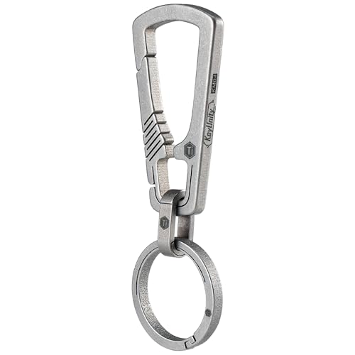 KeyUnity KM19SW Titan-Karabiner-Schlüsselanhänger, Schnellverschluss-EDC-Schlüsselanhänger-Organizer mit Schlüsselring KeyUnity KM19SW Titan-Karabiner-Schlüsselanhänger, Schnellverschluss-EDC-Schlüsselanhänger-Organizer mit Schlüsselring von KeyUnity