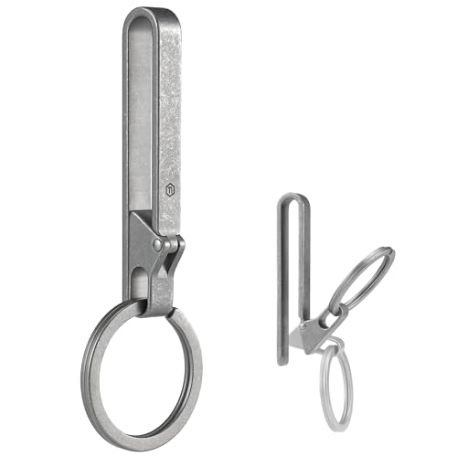 KeyUnity KM23 Titan EDC Gürtel Schlüsselanhänger, Schnellspanner Schlüsselring Clip mit Anti-Mis-Öffnung Verriegelung Design für Duty Belt, Tasche, Tasche, Geldbeutel & Rucksack von KeyUnity