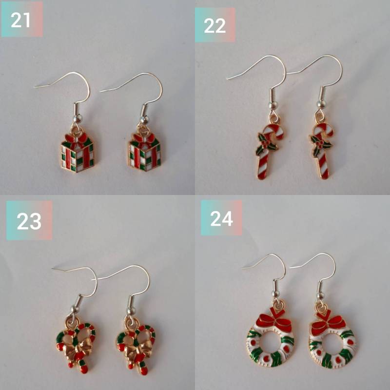 Weihnachtsohrringe/ Ohrringe Weihnachten/ Schuh/ Weihnachtsbaum/ Schneemann/ Christbaumkugel Ohrringe/ Schneeflocke/ Rentier/ Zuckerstange Weihnachtsohrringe/ Ohrringe Weihnachten/ Schuh/ Weihnachtsbaum/ Schneemann/ Christbaumkugel Ohrringe/ Schneeflocke/ Rentier/ Zuckerstange von KeychainDesignArt