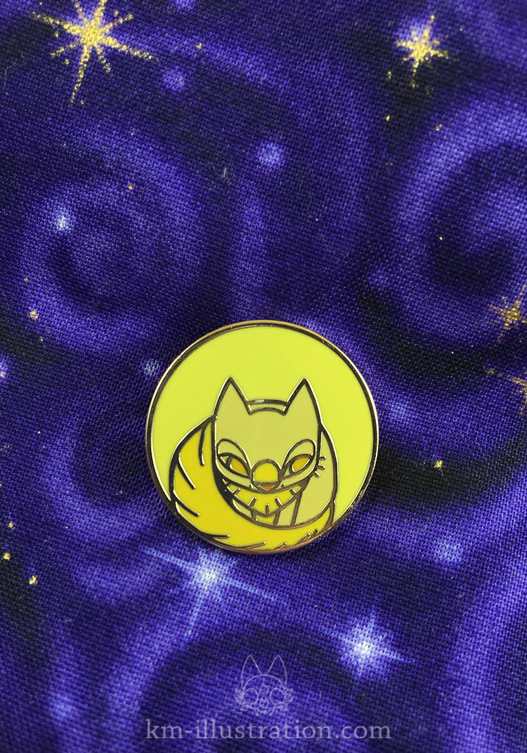 Vollmond Kätzchen Emaille Pin Last Chance von KeymonsterShop