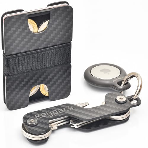 Keypack 4-in-1 Geschenkset: Key Organizer + Multitool + AirTag Halter + Slim Wallet von Keypack