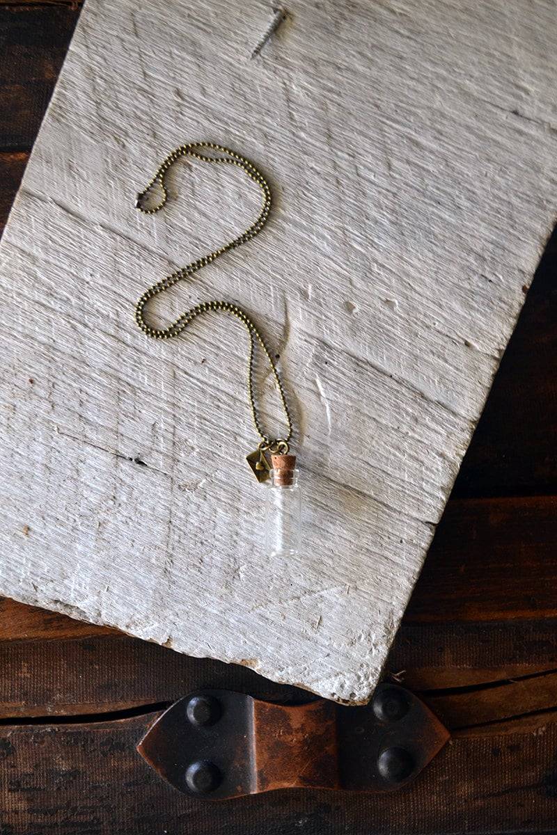 Botschaften Der Liebe - Nachricht in Einer Flasche Halskette Anpassen, Diese von Keytiques