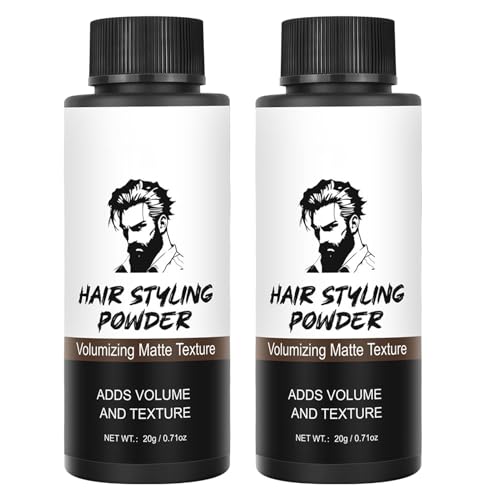 2 Stück Texturpulver, Styling Pulver Haare, Texturpuder für Männer, Haarstyling-Pulver Mit Textur, Haarpuder Für Dünnes & Feines Haar, Men Styling Matte Textur Frischer Ansatz Langanhaltender Halt 2 Stück Texturpulver, Styling Pulver Haare, Texturpuder für Männer, Haarstyling-Pulver Mit Textur, Haarpuder Für Dünnes & Feines Haar, Men Styling Matte Textur Frischer Ansatz Langanhaltender Halt von Keyubria