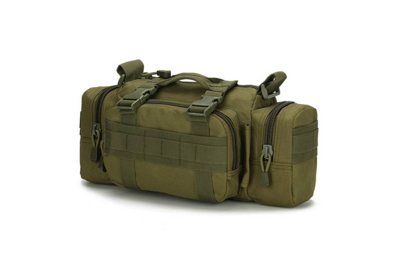 Keyura Bauchtasche Taktisch Hüfttasche Molle Bauchtasche 3in1 Umhängetasche (militär Schultertasche Wasserdicht Gürteltasche Crossbody, Waist Bag, Multifunktional Handtasche), für Outdoor Camping Wandern von Keyura