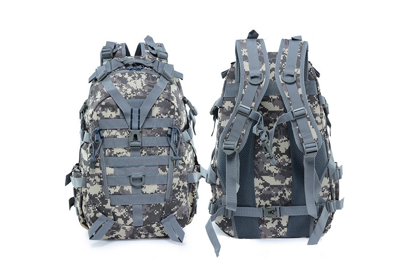 Keyura Wanderrucksack 35L Großer Wanderrucksack Tourenrucksack mit Rückenbelüftung (Hergestellt aus strapazierfähigem Polyester, verstärkt, wasserdicht, Maßen 31x16x50cm, ideal für Fitness und Outdoor-Reisen), Perfekt für Wandern, Camping, Jagd, Survival und Outdoor-Aktivitäten von Keyura