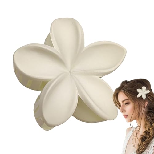 Kezvmhy Flower Shark Clips, Big Mat Clips - Matte Blume Haarnadeln für dickes Haar, dicke Haarnadeln, rutschfeste Kieferklammern, Haifischkrallenclips, Nagelclips für dünnes Haar, Frauen von Kezvmhy