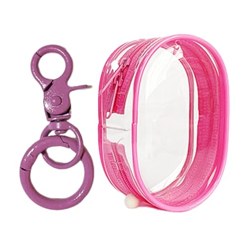 Kezvmhy Transparente Tasche, Schlüsselanhänger, transparente Figuren-Display-Tasche mit Schlüsselanhänger, Mehrzweck-Puppen-Tragetasche, Puppen-Aufbewahrungstasche – wasserdichte von Kezvmhy