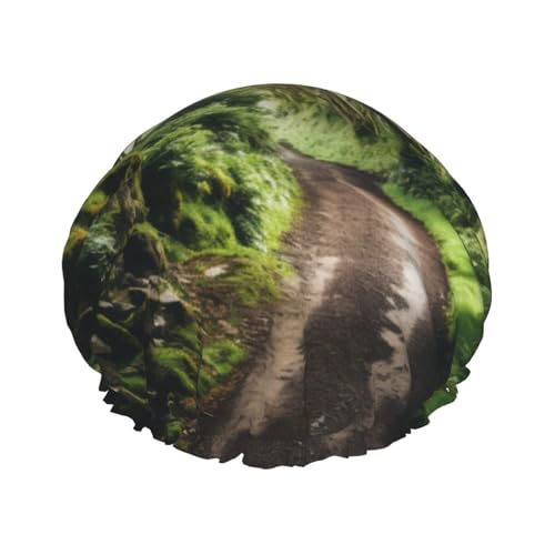 Dunkle Hecken Nordirland Duschhauben Frauen wiederverwendbar große Duschhaube Männer schnell trocknende Pflege Haare lang kurz Kinderbad von Kfjghhl