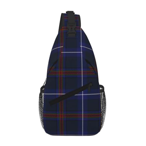 Gestreifte karierte Umhängetasche, Umhängetasche, Brusttasche, Schultergurt, Hüfttasche, für Herren und Damen Gestreifte karierte Umhängetasche, Umhängetasche, Brusttasche, Schultergurt, Hüfttasche, für Herren und Damen von Kfjghhl