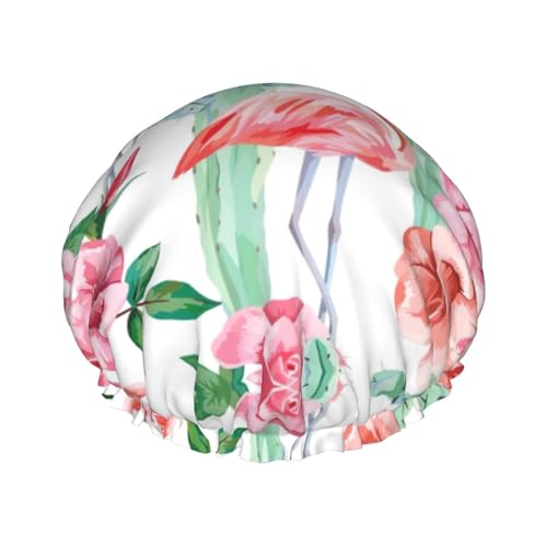 Kaktus Flamingo Rose Blumen Duschhauben Frauen wiederverwendbar große Duschhaube Männer schnell trocknende Pflege Haar lang kurz Kinderbad Kaktus Flamingo Rose Blumen Duschhauben Frauen wiederverwendbar große Duschhaube Männer schnell trocknende Pflege Haar lang kurz Kinderbad von Kfjghhl
