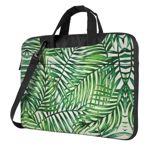 Kfjghhl Classic Banana Leaf Green Laptoptasche Aktentasche Pad Notebookfach Elegante Businesstasche Separate Büro, Schwarz , 13 inch Kfjghhl Classic Banana Leaf Green Laptoptasche Aktentasche Pad Notebookfach Elegante Businesstasche Separate Büro, Schwarz , 13 inch von Kfjghhl
