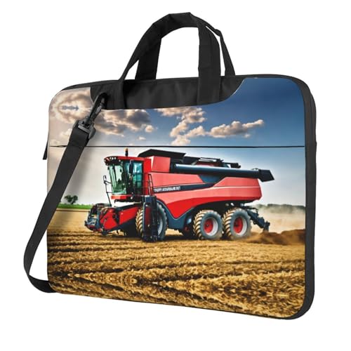 Kfjghhl Classic Company Bauernhof Traktor Laptoptasche Aktentasche Pad Notebookfach Elegante Businesstasche separates Büro, Schwarz , 14 inch Kfjghhl Classic Company Bauernhof Traktor Laptoptasche Aktentasche Pad Notebookfach Elegante Businesstasche separates Büro, Schwarz , 14 inch von Kfjghhl