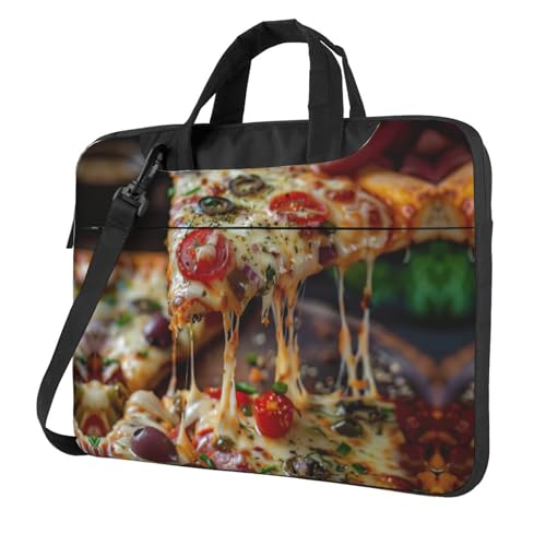 Kfjghhl Classic Tasty Pizza Laptoptasche Aktentasche Pad Notebookfach Elegante Businesstasche Separates Büro, Schwarz , 13 inch Kfjghhl Classic Tasty Pizza Laptoptasche Aktentasche Pad Notebookfach Elegante Businesstasche Separates Büro, Schwarz , 13 inch von Kfjghhl