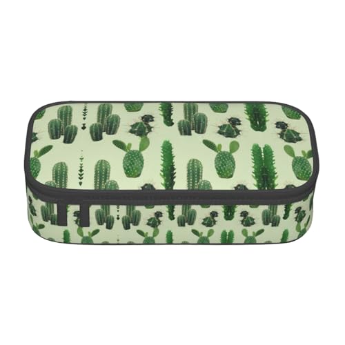 Kfjghhl Kaktus Federmäppchen Groß Mädchen Jungen Niedlich Federmäppchen Sekundäre Große Kapazität Reißverschlussfächer von Kfjghhl