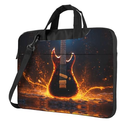 Kfjghhl Klassische E-Gitarre Laptoptasche Aktentasche Pad Notebook-Fach Elegante Businesstasche Separates Büro, Schwarz , 13 inch Kfjghhl Klassische E-Gitarre Laptoptasche Aktentasche Pad Notebook-Fach Elegante Businesstasche Separates Büro, Schwarz , 13 inch von Kfjghhl