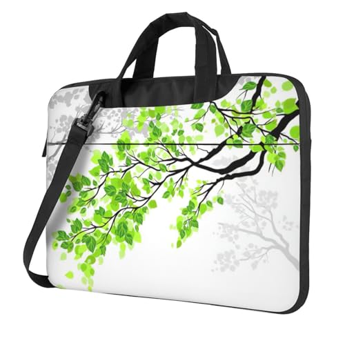 Kfjghhl Klassische Erfrischende Blätter Laptoptasche Aktentasche Pad Notebookfach Elegante Businesstasche Separates Büro, Schwarz , 14 inch Kfjghhl Klassische Erfrischende Blätter Laptoptasche Aktentasche Pad Notebookfach Elegante Businesstasche Separates Büro, Schwarz , 14 inch von Kfjghhl