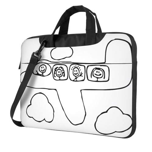 Kfjghhl Klassische Flugzeug fliegende Laptoptasche Aktentasche Pad Notebookfach Elegante Businesstasche Separate Büro, Schwarz , 13 inch Kfjghhl Klassische Flugzeug fliegende Laptoptasche Aktentasche Pad Notebookfach Elegante Businesstasche Separate Büro, Schwarz , 13 inch von Kfjghhl