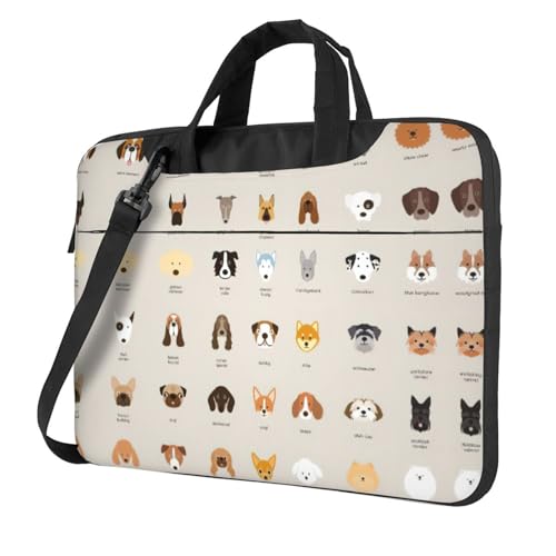 Kfjghhl Klassische Hunderasse Laptoptasche Aktentasche Pad Notebookfach Elegante Businesstasche Separates Büro, Schwarz , 13 inch Kfjghhl Klassische Hunderasse Laptoptasche Aktentasche Pad Notebookfach Elegante Businesstasche Separates Büro, Schwarz , 13 inch von Kfjghhl