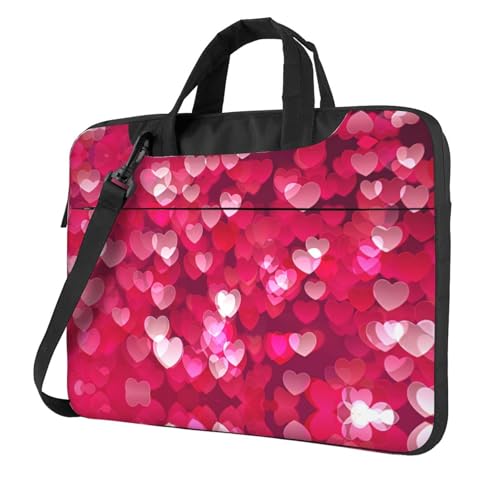 Kfjghhl Klassische Laptoptasche mit Herzmotiv zum Valentinstag, Aktentasche, Notebookfach, elegante Business-Tasche, separates Büro, Schwarz , 14 inch Kfjghhl Klassische Laptoptasche mit Herzmotiv zum Valentinstag, Aktentasche, Notebookfach, elegante Business-Tasche, separates Büro, Schwarz , 14 inch von Kfjghhl