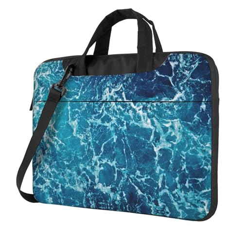 Kfjghhl Klassische Laptoptasche mit tropischem Ozean-Strand-Thema, Aktentasche, Pad, Notebook-Fach, elegante Business-Tasche, separates Büro, Schwarz , 15.6 inch Kfjghhl Klassische Laptoptasche mit tropischem Ozean-Strand-Thema, Aktentasche, Pad, Notebook-Fach, elegante Business-Tasche, separates Büro, Schwarz , 15.6 inch von Kfjghhl