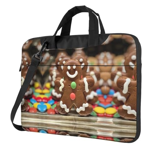 Kfjghhl Klassische Lebkuchenmann-Süßigkeiten-Laptop-Tasche Aktentasche Pad Notebook-Fach Elegante Businesstasche separates Büro, Schwarz , 15.6 inch Kfjghhl Klassische Lebkuchenmann-Süßigkeiten-Laptop-Tasche Aktentasche Pad Notebook-Fach Elegante Businesstasche separates Büro, Schwarz , 15.6 inch von Kfjghhl