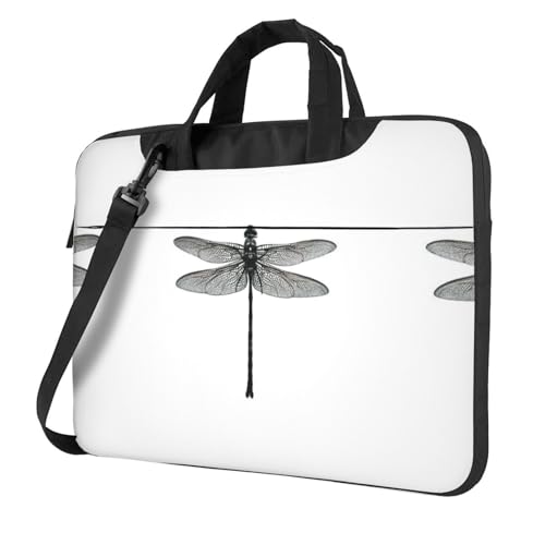 Kfjghhl Klassische Libellen-Laptoptasche Aktentasche Pad Notebook-Fach Elegante Businesstasche Separates Büro, Schwarz , 14 inch Kfjghhl Klassische Libellen-Laptoptasche Aktentasche Pad Notebook-Fach Elegante Businesstasche Separates Büro, Schwarz , 14 inch von Kfjghhl