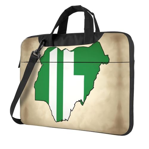 Kfjghhl Klassische Nigeria Flagge Map02 Laptoptasche Aktentasche Pad Notebookfach Elegante Businesstasche separates Büro, Schwarz , 13 inch Kfjghhl Klassische Nigeria Flagge Map02 Laptoptasche Aktentasche Pad Notebookfach Elegante Businesstasche separates Büro, Schwarz , 13 inch von Kfjghhl