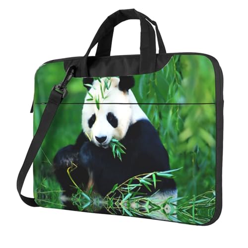 Kfjghhl Klassische Panda Laptoptasche Aktentasche Pad Notebookfach Elegante Businesstasche Separate Büro, Schwarz , 14 inch Kfjghhl Klassische Panda Laptoptasche Aktentasche Pad Notebookfach Elegante Businesstasche Separate Büro, Schwarz , 14 inch von Kfjghhl
