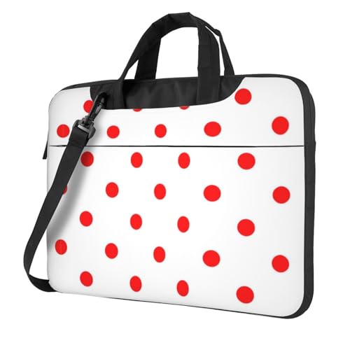 Kfjghhl Klassische Polka Dot.Laptoptasche Aktentasche Pad Notebookfach Elegante Businesstasche Separates Büro, Schwarz , 15.6 inch Kfjghhl Klassische Polka Dot.Laptoptasche Aktentasche Pad Notebookfach Elegante Businesstasche Separates Büro, Schwarz , 15.6 inch von Kfjghhl