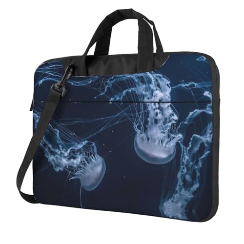 Kfjghhl Klassische Quallen im tiefen Ozean Laptoptasche Aktentasche Pad Notebookfach Elegante Businesstasche Separate Büro, Schwarz , 15.6 inch Kfjghhl Klassische Quallen im tiefen Ozean Laptoptasche Aktentasche Pad Notebookfach Elegante Businesstasche Separate Büro, Schwarz , 15.6 inch von Kfjghhl