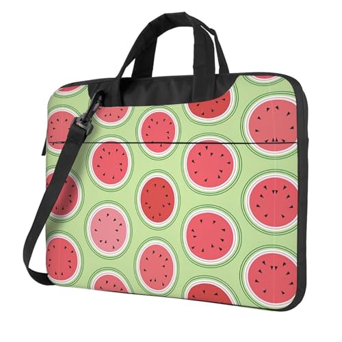 Kfjghhl Klassische Wassermelone Grün Laptoptasche Aktentasche Pad Notebook Fach Elegante Business Tasche Separate Büro, Schwarz , 15.6 inch Kfjghhl Klassische Wassermelone Grün Laptoptasche Aktentasche Pad Notebook Fach Elegante Business Tasche Separate Büro, Schwarz , 15.6 inch von Kfjghhl