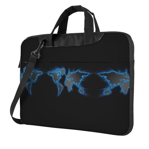 Kfjghhl Klassische Weltkarte Laptoptasche Aktentasche Pad Notebookfach Elegante Businesstasche Separates Büro, Schwarz , 15.6 inch Kfjghhl Klassische Weltkarte Laptoptasche Aktentasche Pad Notebookfach Elegante Businesstasche Separates Büro, Schwarz , 15.6 inch von Kfjghhl