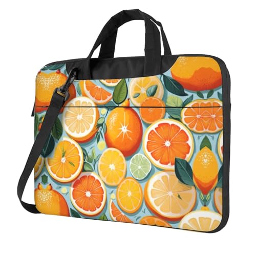 Kfjghhl Klassische Zitrusfrucht Muster Laptoptasche Aktentasche Pad Notebookfach Elegante Business Tasche Separate Büro, Schwarz , 15.6 inch Kfjghhl Klassische Zitrusfrucht Muster Laptoptasche Aktentasche Pad Notebookfach Elegante Business Tasche Separate Büro, Schwarz , 15.6 inch von Kfjghhl